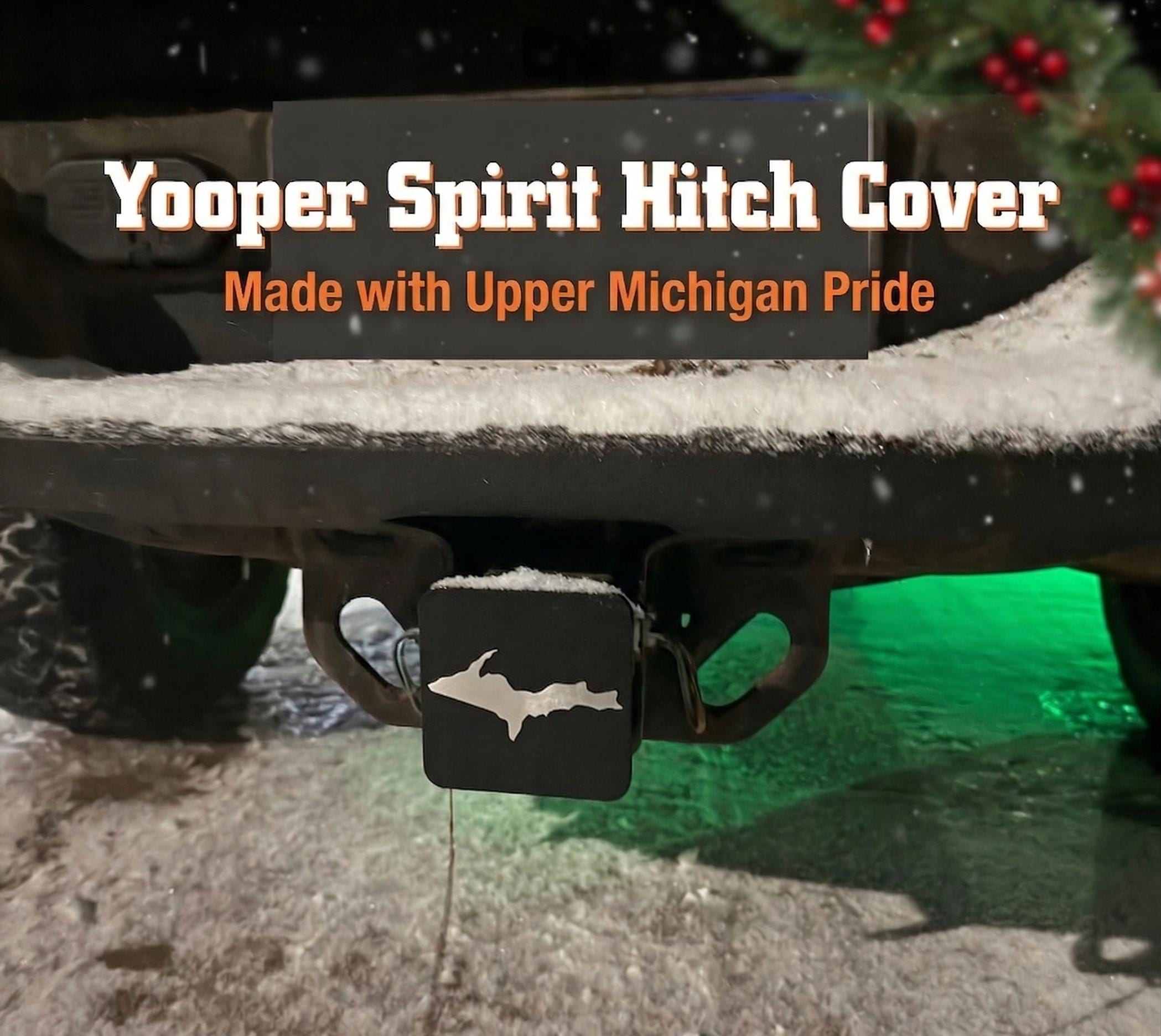 Small Yooper Spirit Hitch Cover - 2" - Upper Peninsula of Michigan