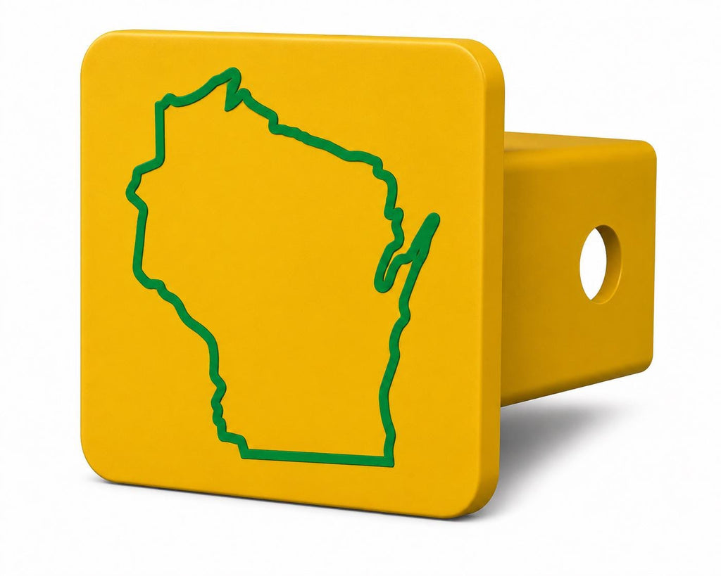 Wisconsin Spirit Hitch Cover – Durable Trailer Hitch Cover - 2"