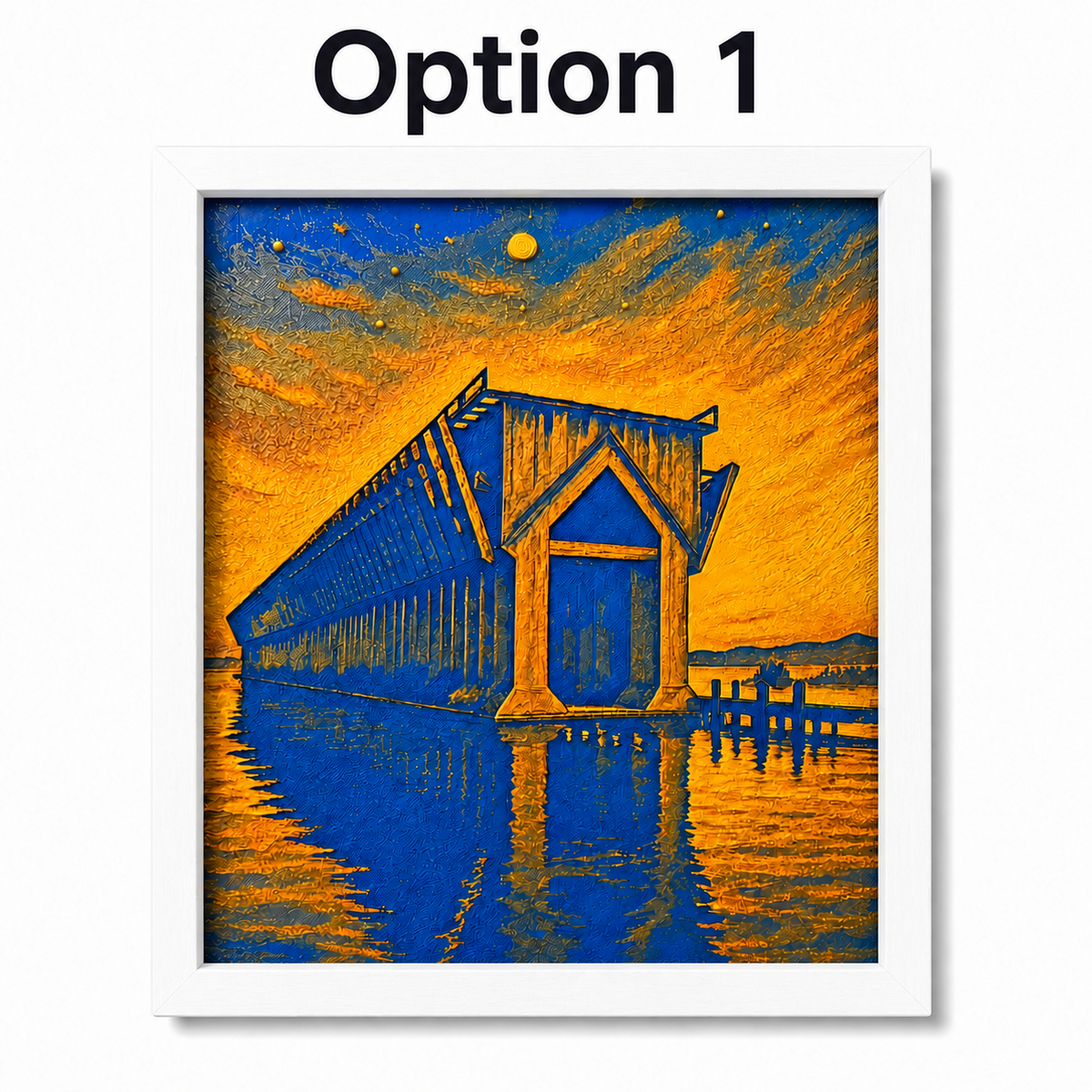 Marquette Michigan Ore Dock HueForge Filament Painting