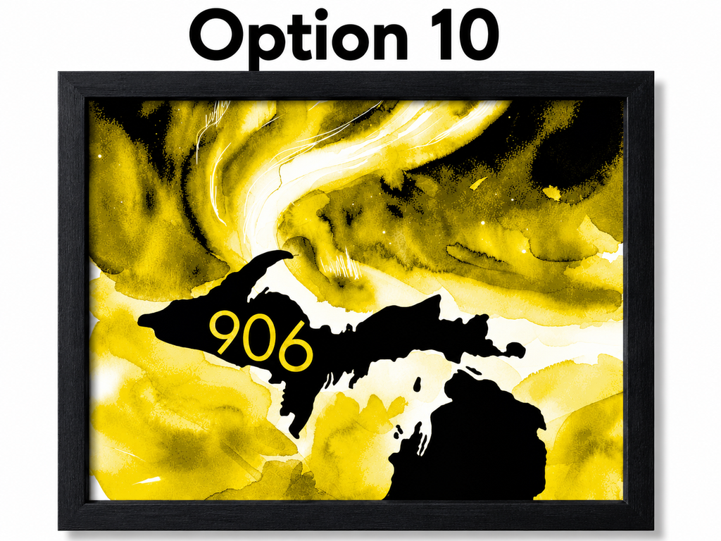 Upper Peninsula Michigan 906 HueForge Filament Painting