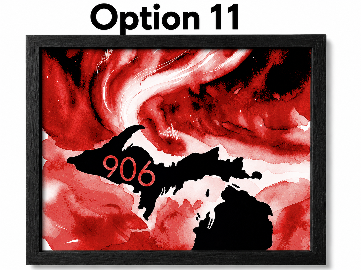 Upper Peninsula Michigan 906 HueForge Filament Painting
