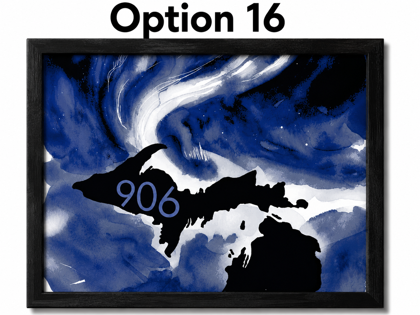Upper Peninsula Michigan 906 HueForge Filament Painting