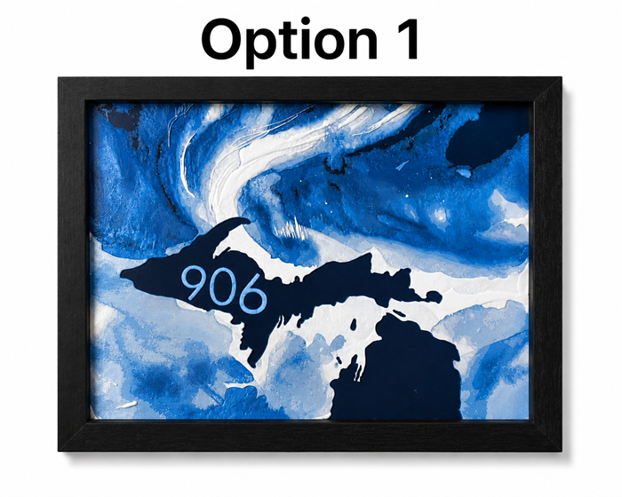 Upper Peninsula Michigan 906 HueForge Filament Painting