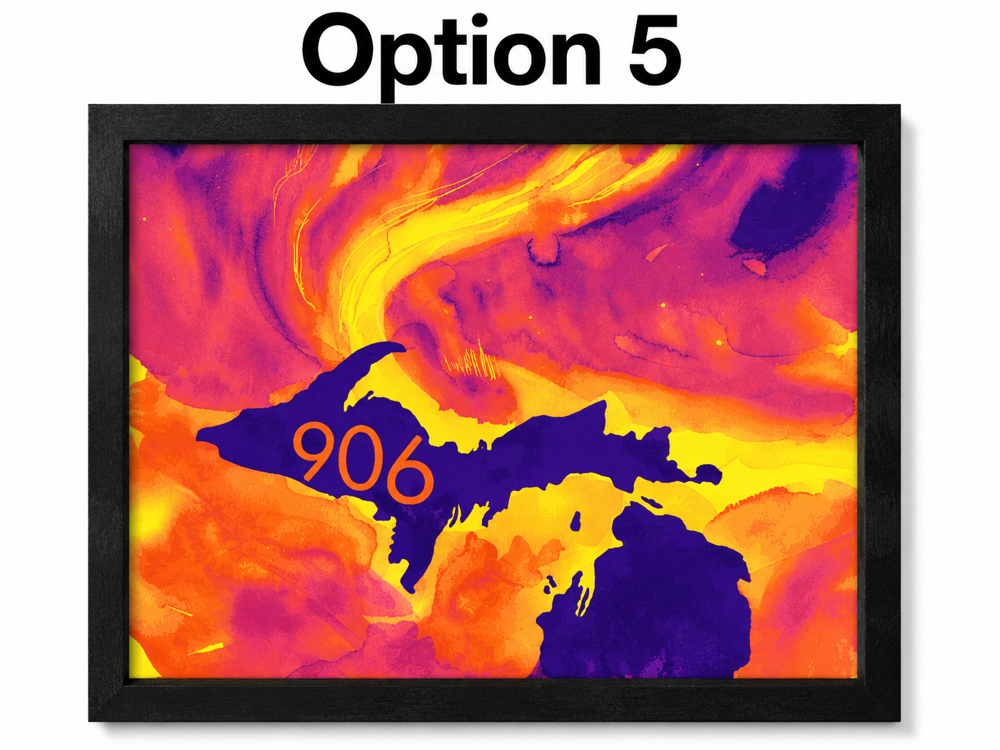 Upper Peninsula Michigan 906 HueForge Filament Painting