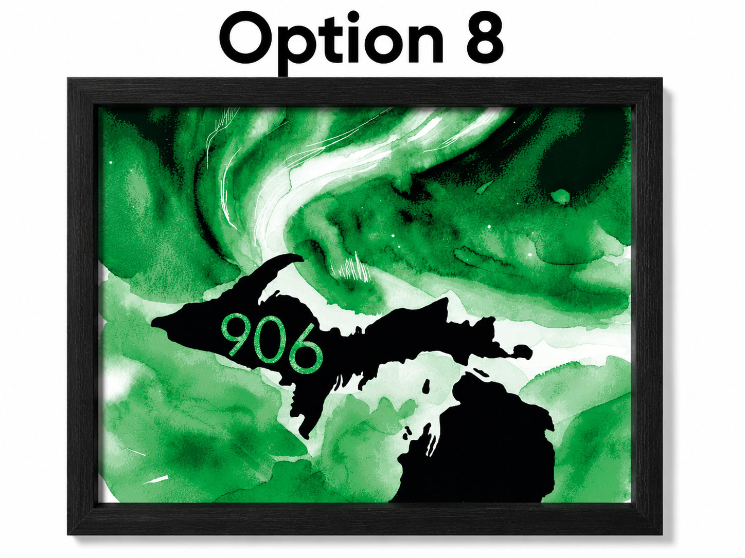 Upper Peninsula Michigan 906 HueForge Filament Painting