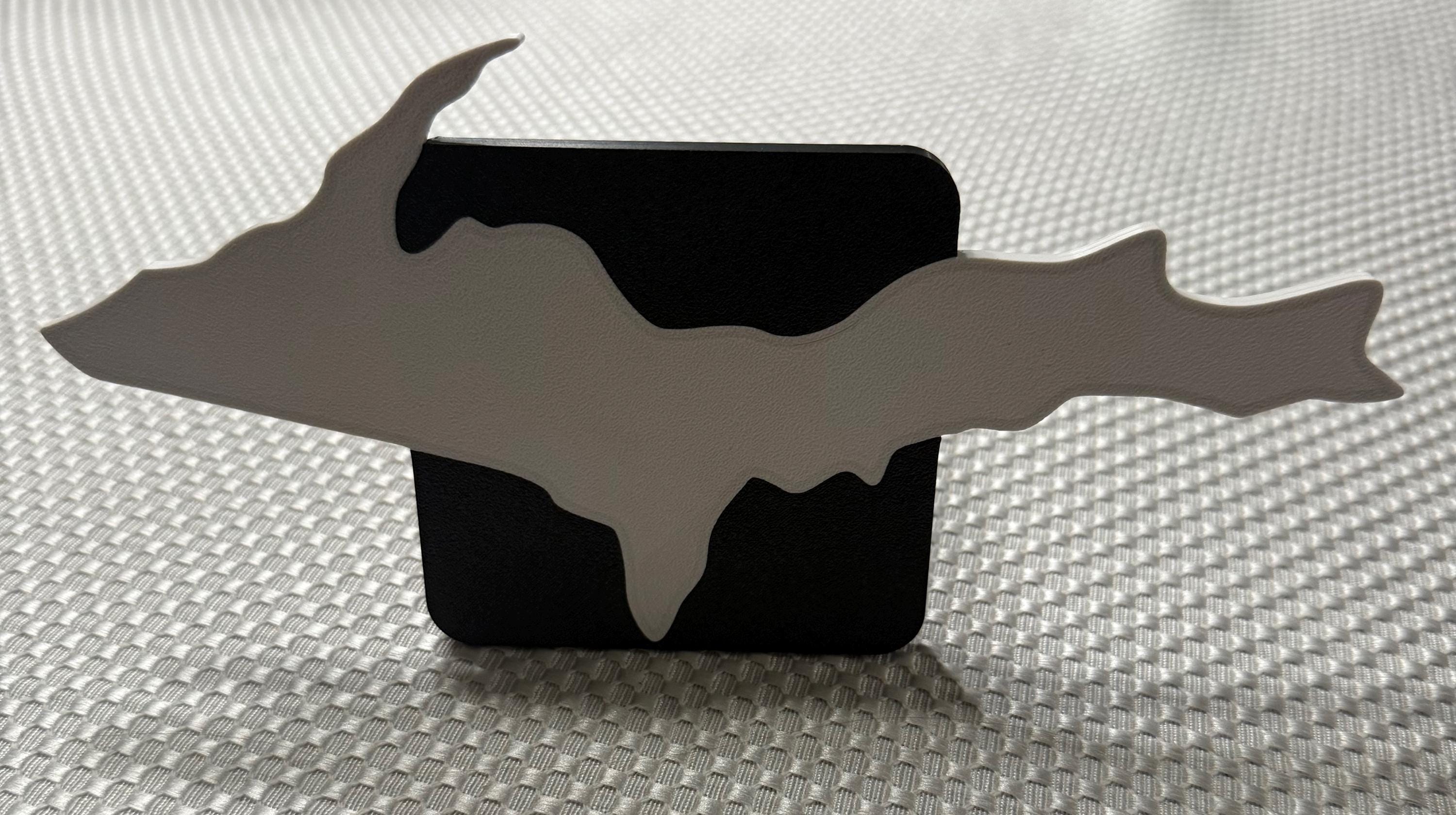 Large Yooper Spirit Hitch Cover - 2" - Upper Peninsula of Michigan