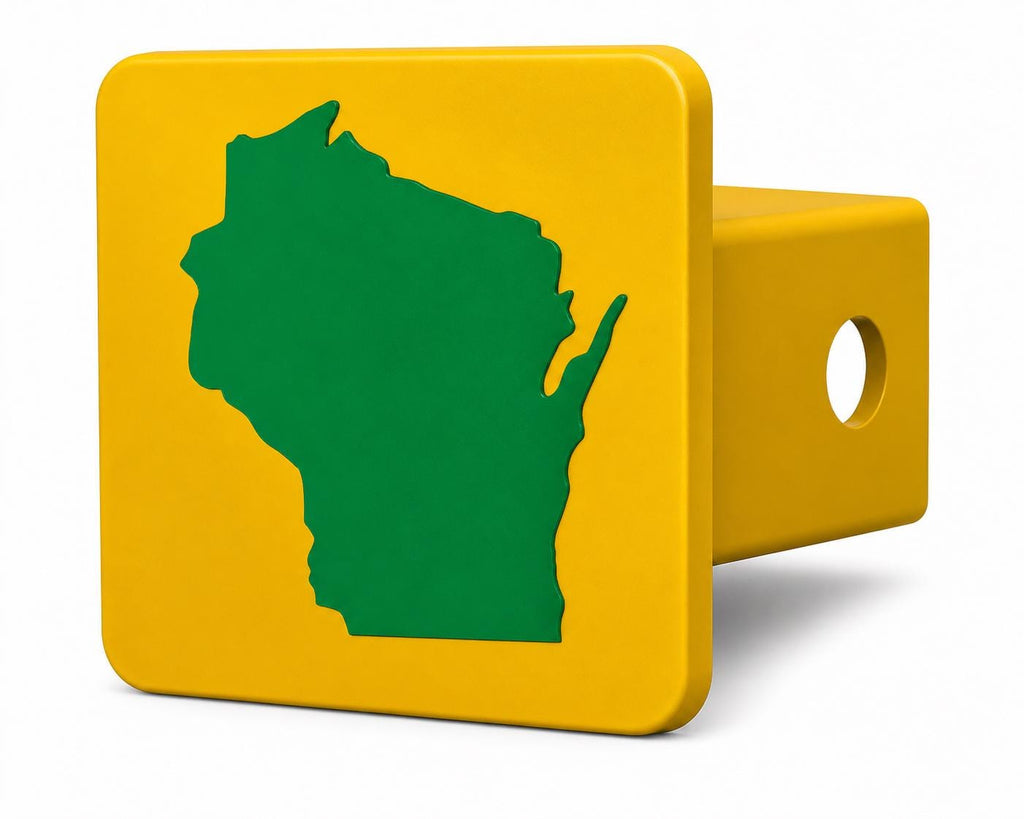 Wisconsin Spirit Hitch Cover – Durable Trailer Hitch Cover - 2"