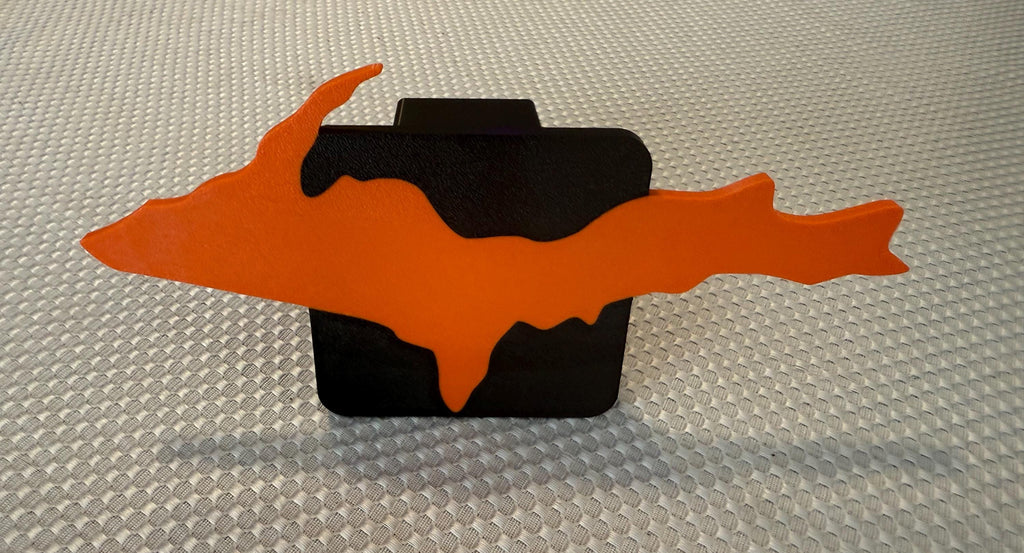 Large Yooper Spirit Hitch Cover - 2" - Upper Peninsula of Michigan