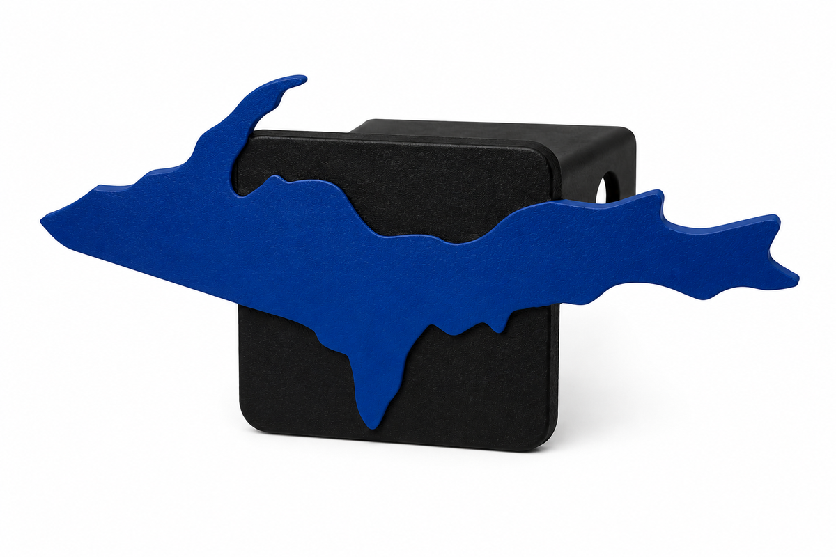 Large Yooper Spirit Hitch Cover - 2" - Upper Peninsula of Michigan