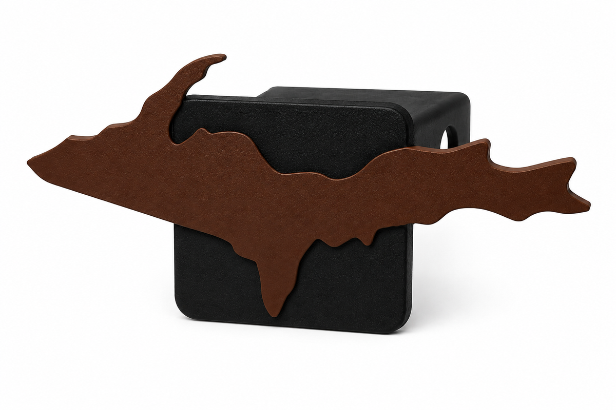 Large Yooper Spirit Hitch Cover - 2" - Upper Peninsula of Michigan