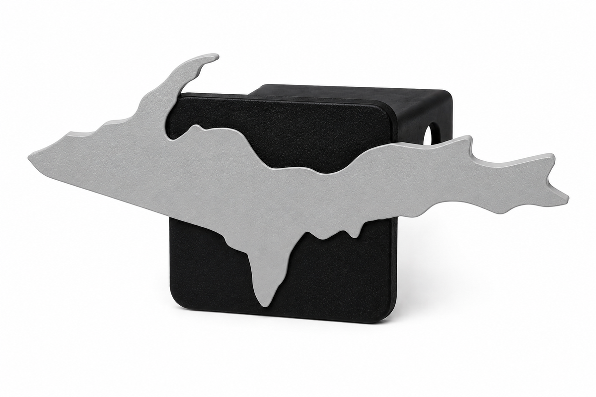 Large Yooper Spirit Hitch Cover - 2" - Upper Peninsula of Michigan