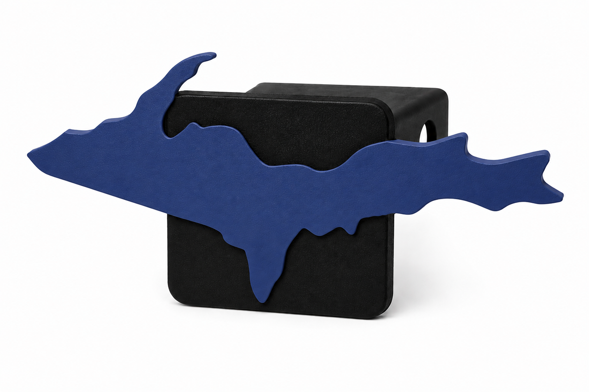 Large Yooper Spirit Hitch Cover - 2" - Upper Peninsula of Michigan