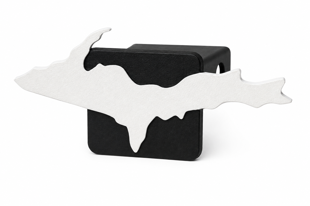Large Yooper Spirit Hitch Cover - 2" - Upper Peninsula of Michigan
