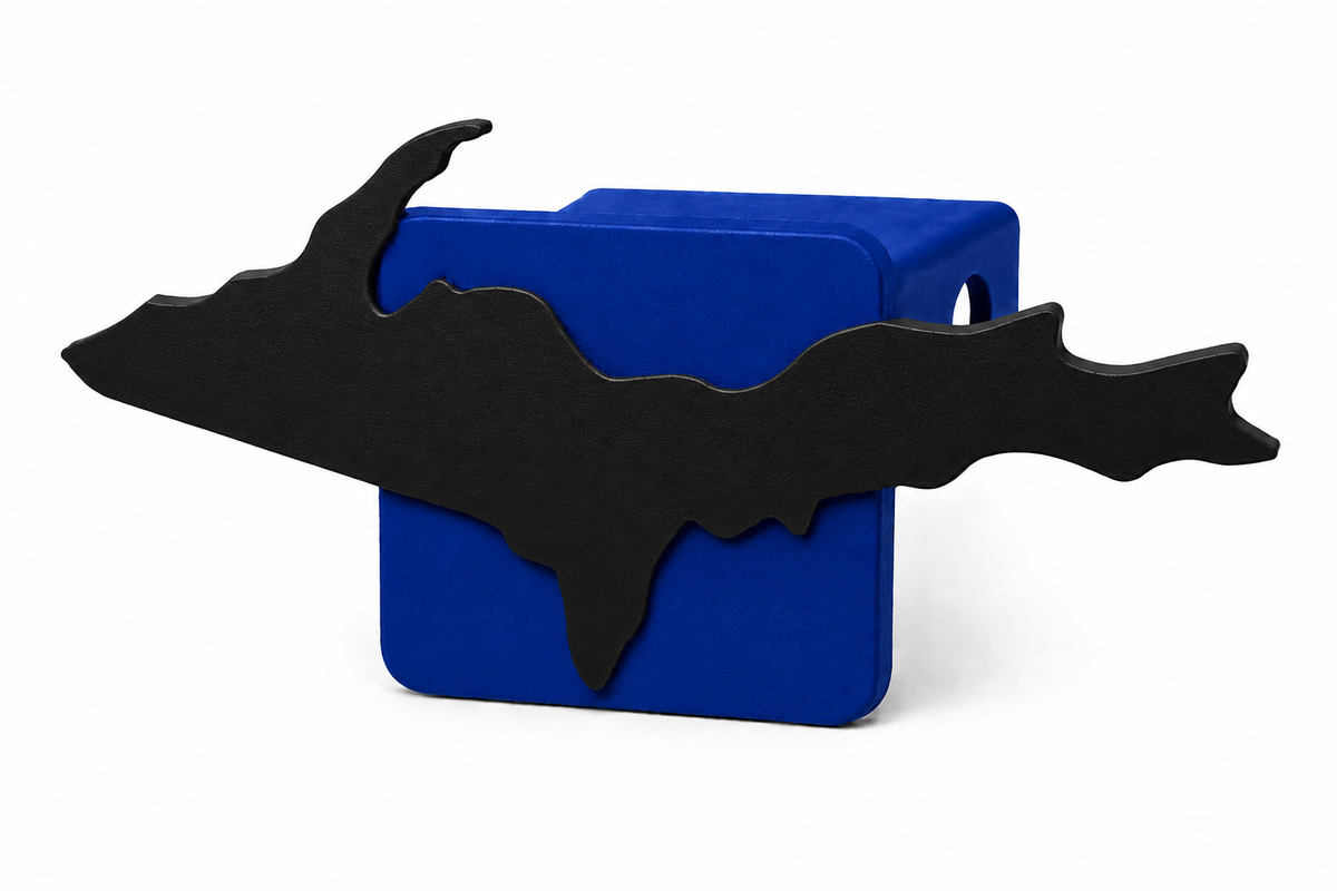 Large Yooper Spirit Hitch Cover - 2" - Upper Peninsula of Michigan