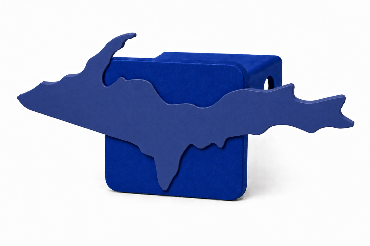 Large Yooper Spirit Hitch Cover - 2" - Upper Peninsula of Michigan