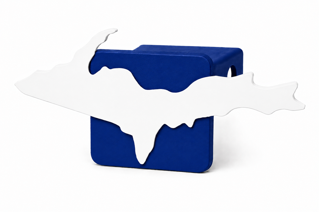 Large Yooper Spirit Hitch Cover - 2" - Upper Peninsula of Michigan
