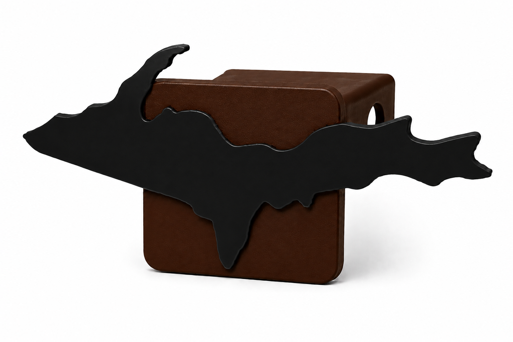 Large Yooper Spirit Hitch Cover - 2" - Upper Peninsula of Michigan