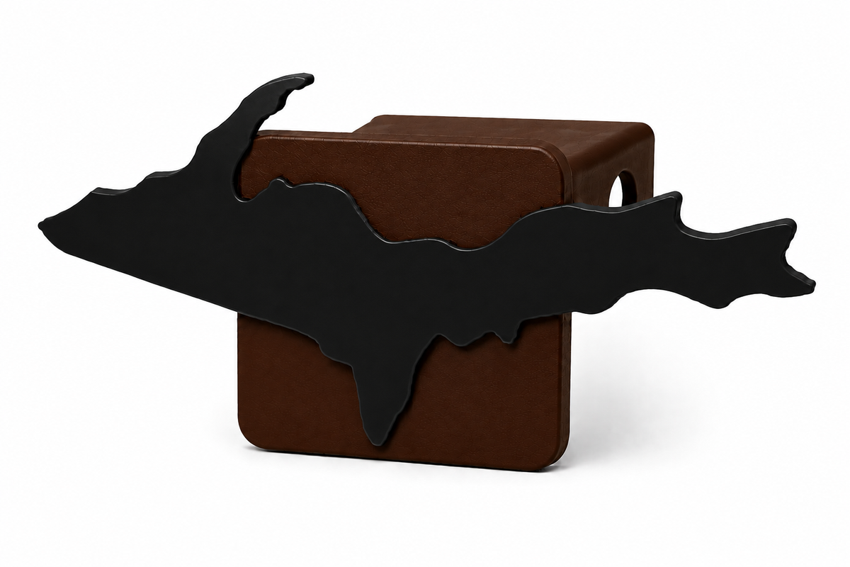 Large Yooper Spirit Hitch Cover - 2" - Upper Peninsula of Michigan