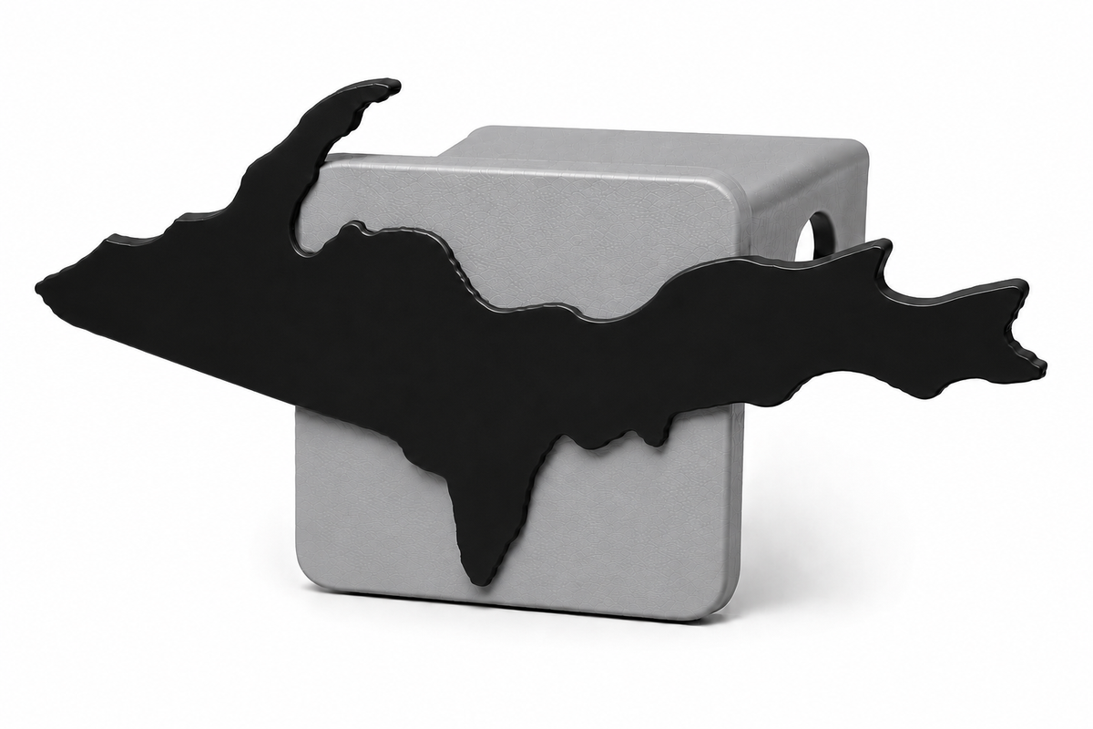 Large Yooper Spirit Hitch Cover - 2" - Upper Peninsula of Michigan
