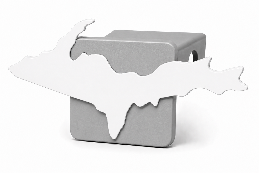 Large Yooper Spirit Hitch Cover - 2" - Upper Peninsula of Michigan