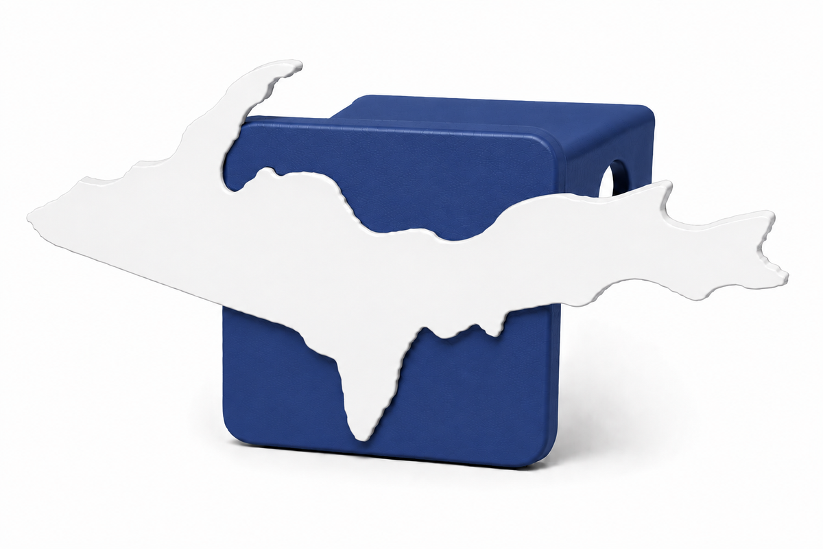 Large Yooper Spirit Hitch Cover - 2" - Upper Peninsula of Michigan