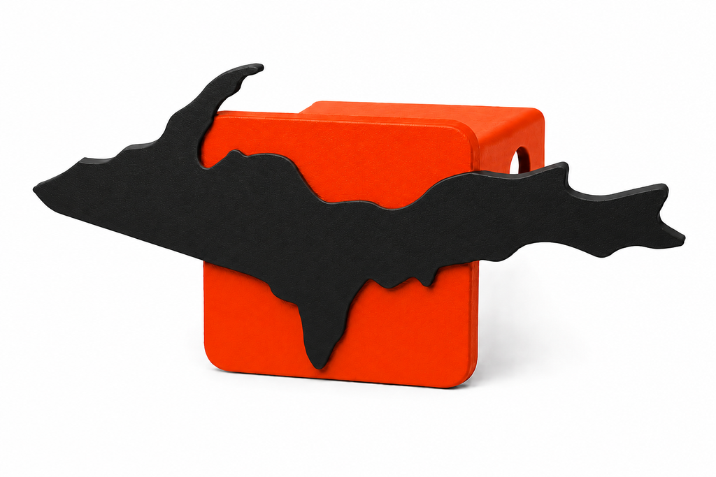 Large Yooper Spirit Hitch Cover - 2" - Upper Peninsula of Michigan