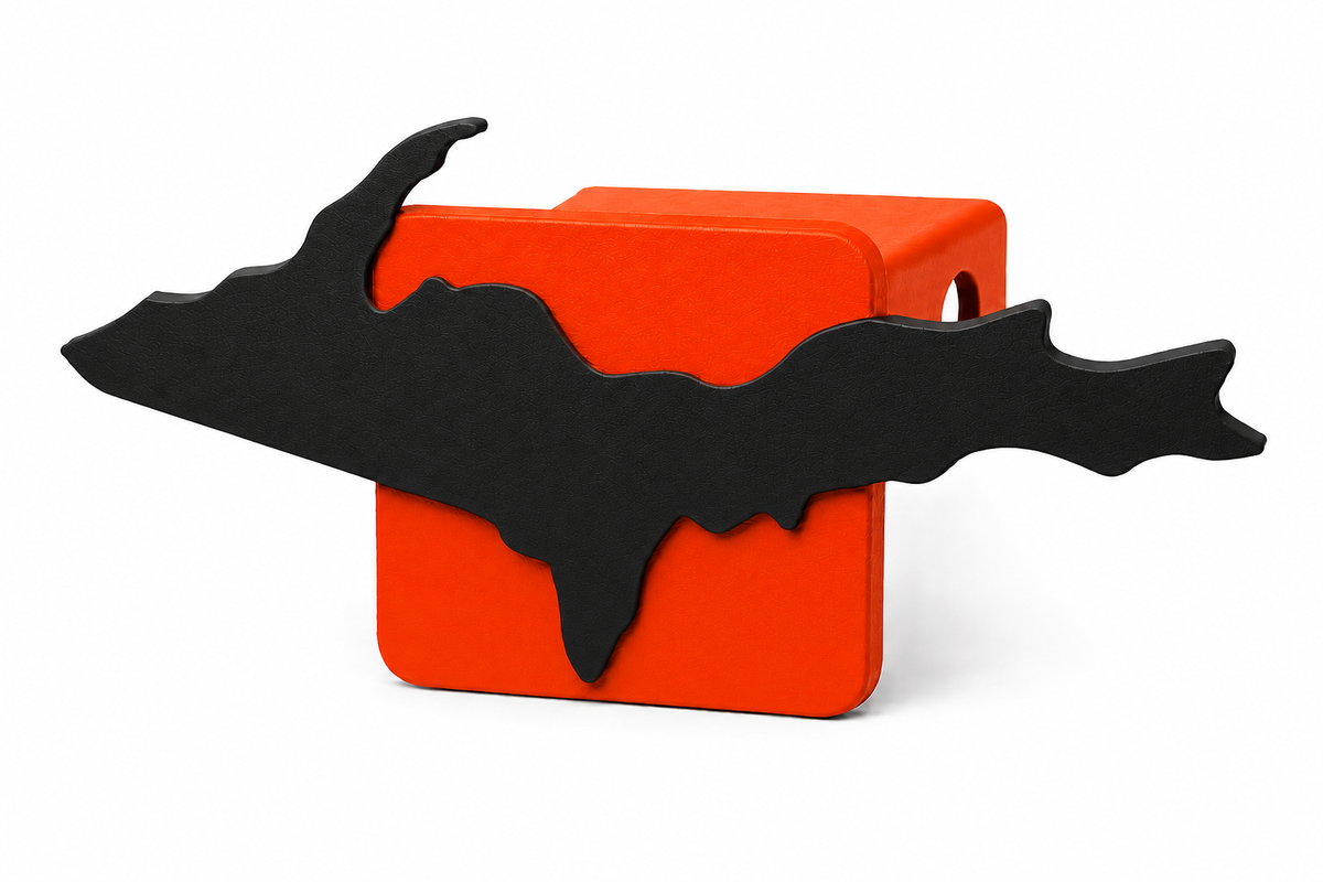 Large Yooper Spirit Hitch Cover - 2" - Upper Peninsula of Michigan