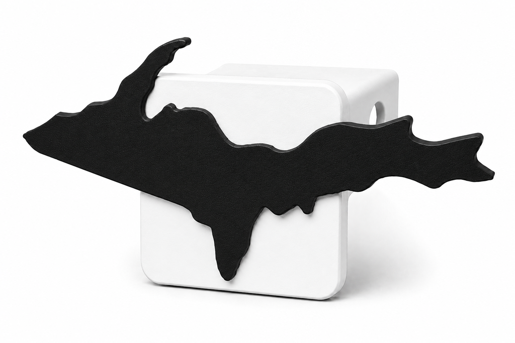 Large Yooper Spirit Hitch Cover - 2" - Upper Peninsula of Michigan