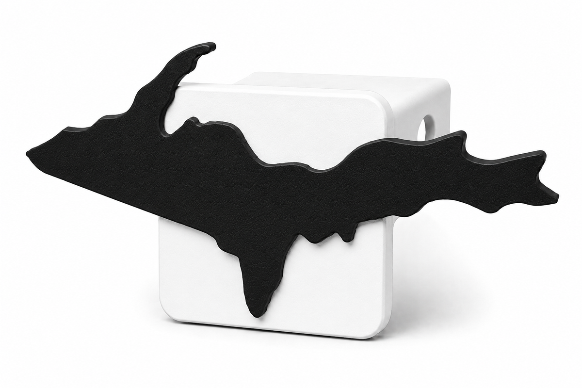Large Yooper Spirit Hitch Cover - 2" - Upper Peninsula of Michigan