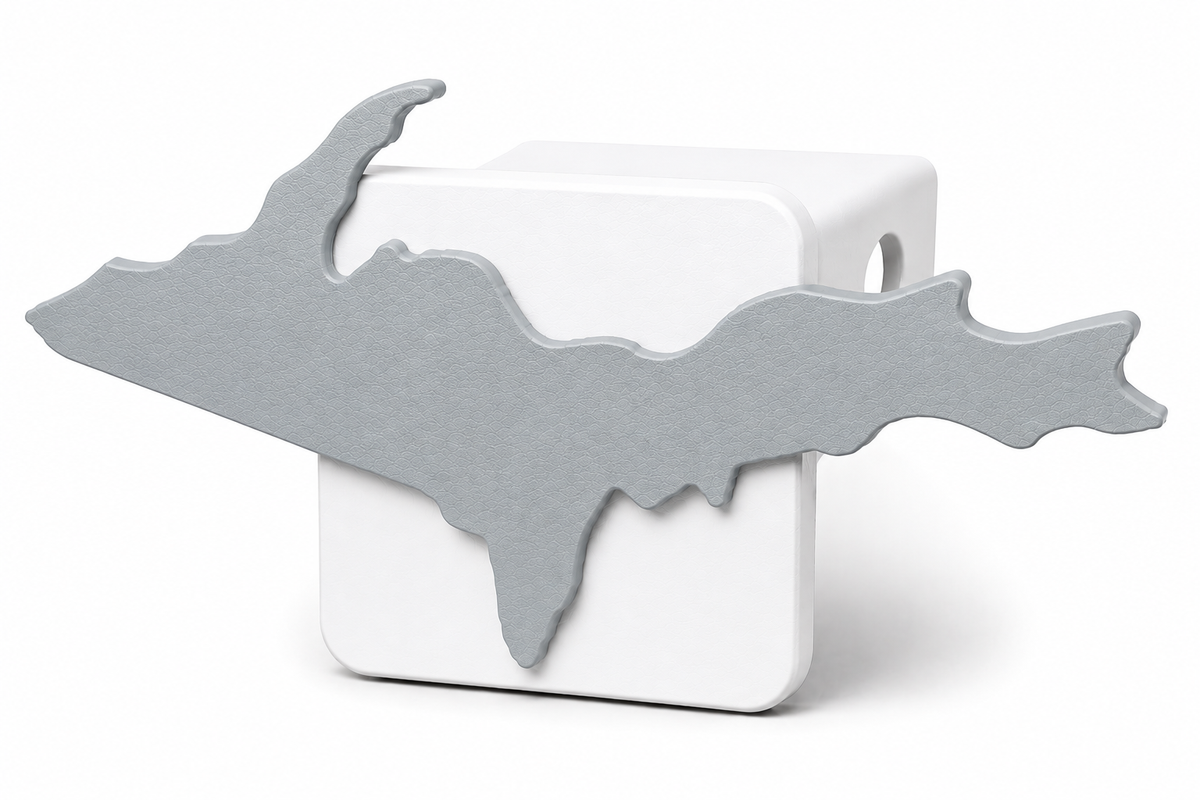 Large Yooper Spirit Hitch Cover - 2" - Upper Peninsula of Michigan
