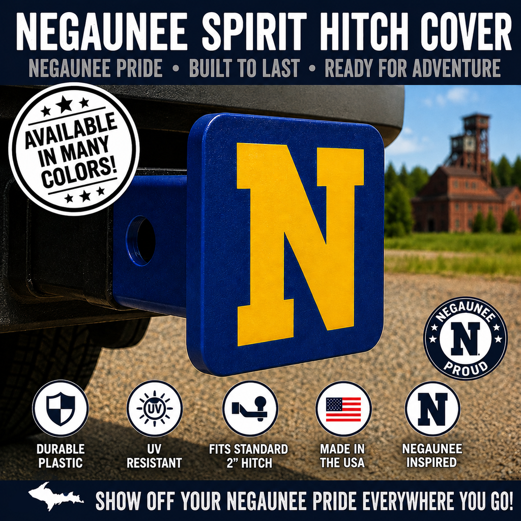 Negaunee Spirit Hitch Cover - 2" - Upper Peninsula of Michigan