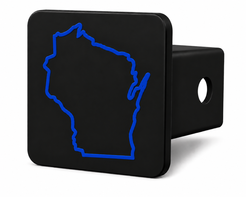 Wisconsin Spirit Hitch Cover – Durable Trailer Hitch Cover - 2"