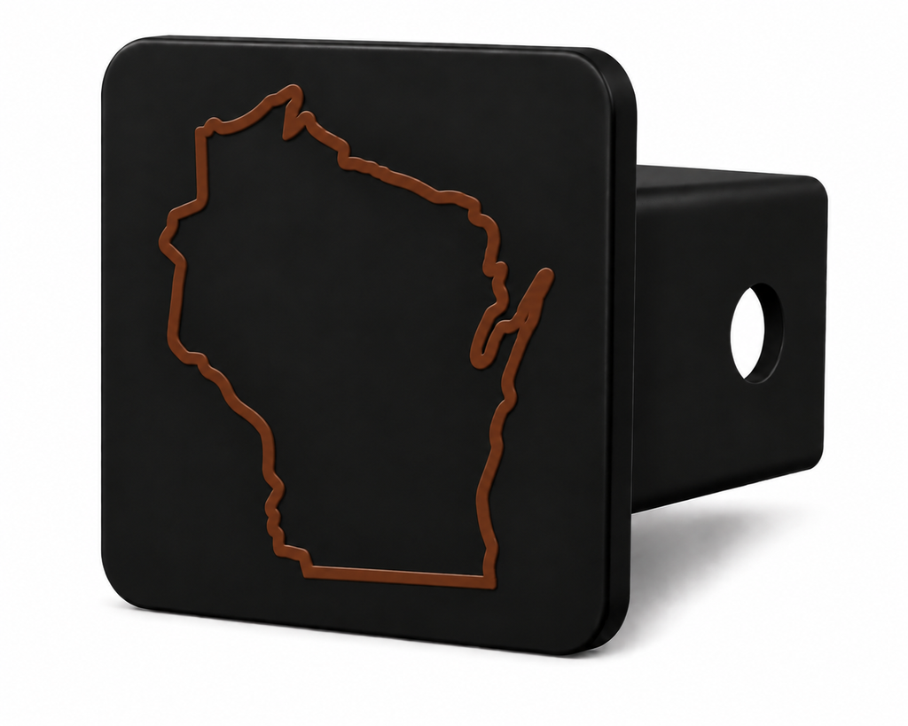 Wisconsin Spirit Hitch Cover – Durable Trailer Hitch Cover - 2"