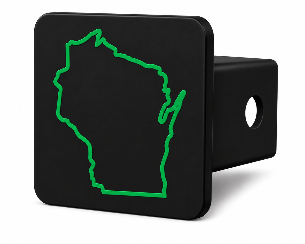 Wisconsin Spirit Hitch Cover – Durable Trailer Hitch Cover - 2"