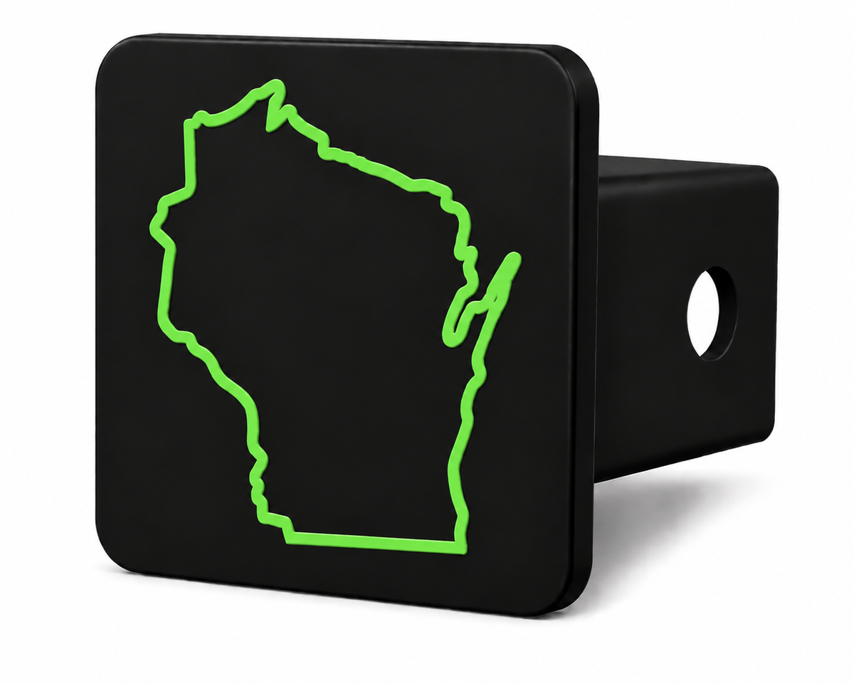 Wisconsin Spirit Hitch Cover – Durable Trailer Hitch Cover - 2"