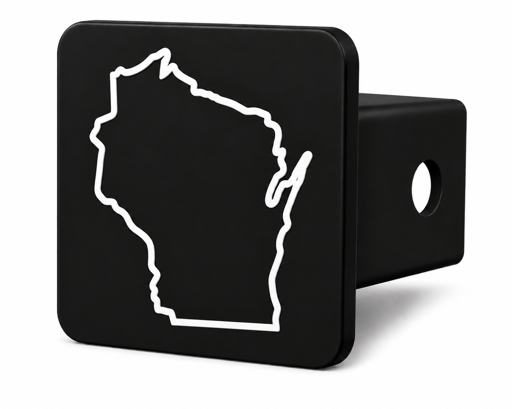 Wisconsin Spirit Hitch Cover – Durable Trailer Hitch Cover - 2"