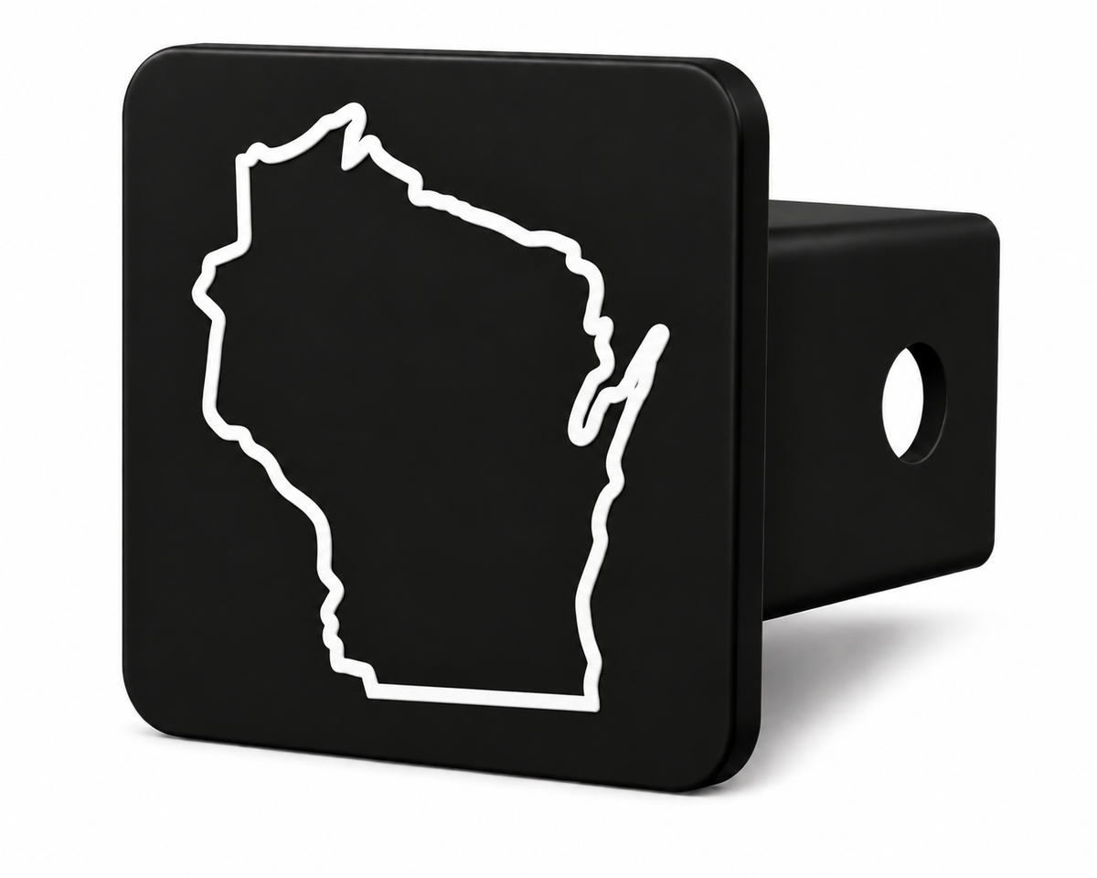 Wisconsin Spirit Hitch Cover – Durable Trailer Hitch Cover - 2"