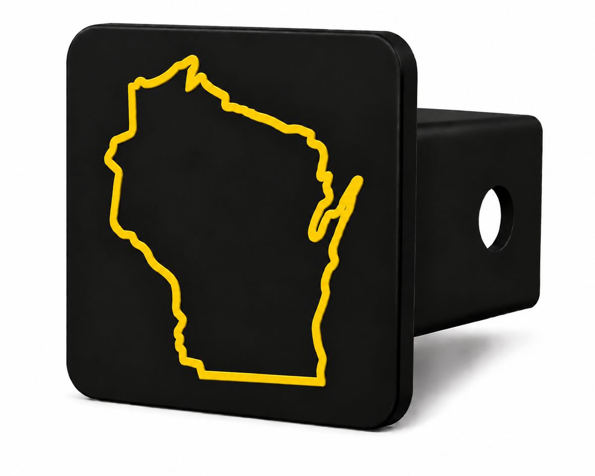 Wisconsin Spirit Hitch Cover – Durable Trailer Hitch Cover - 2"