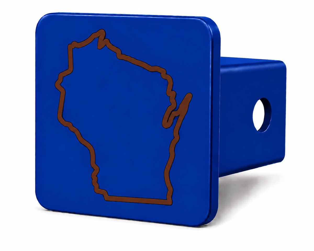Wisconsin Spirit Hitch Cover – Durable Trailer Hitch Cover - 2"
