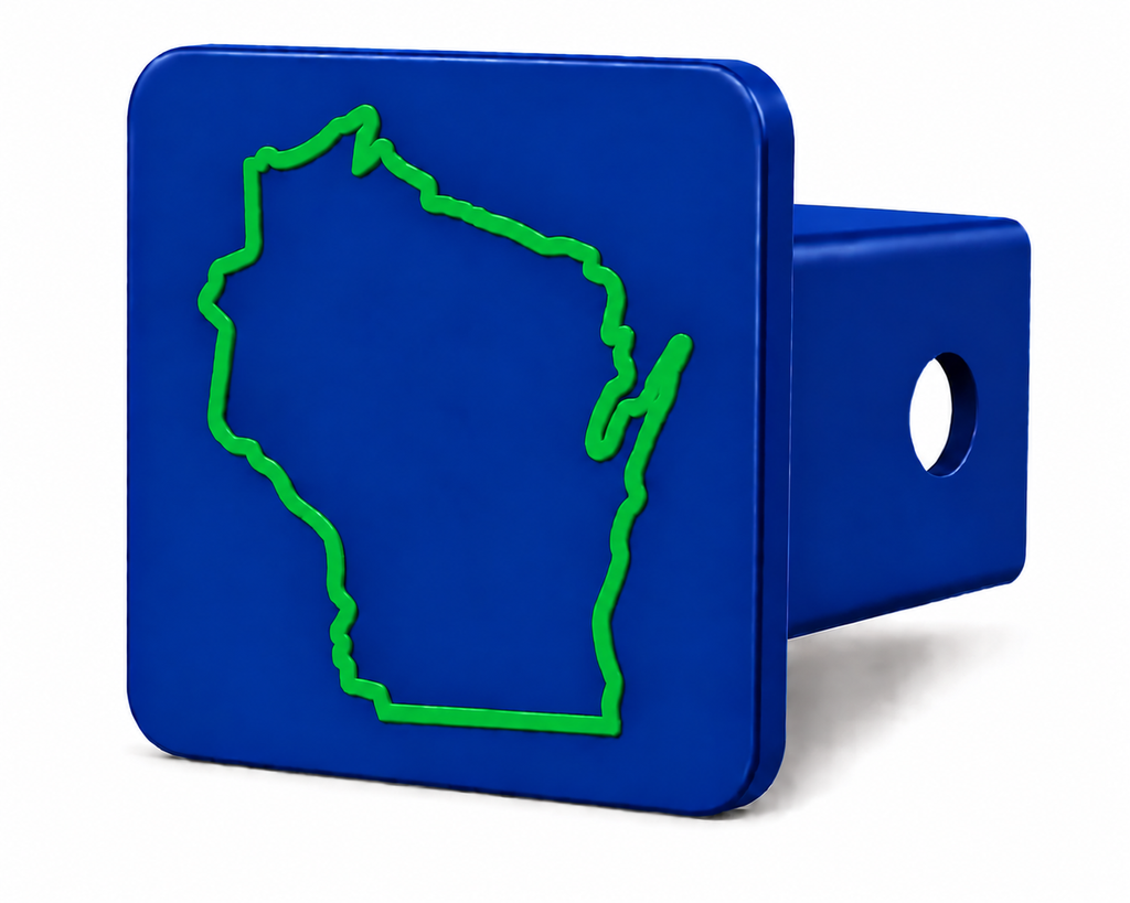 Wisconsin Spirit Hitch Cover – Durable Trailer Hitch Cover - 2"