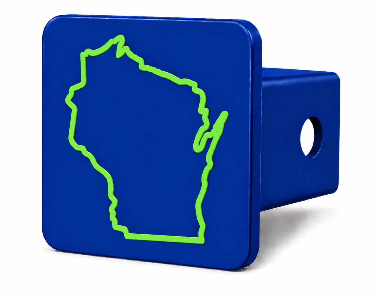 Wisconsin Spirit Hitch Cover – Durable Trailer Hitch Cover - 2"