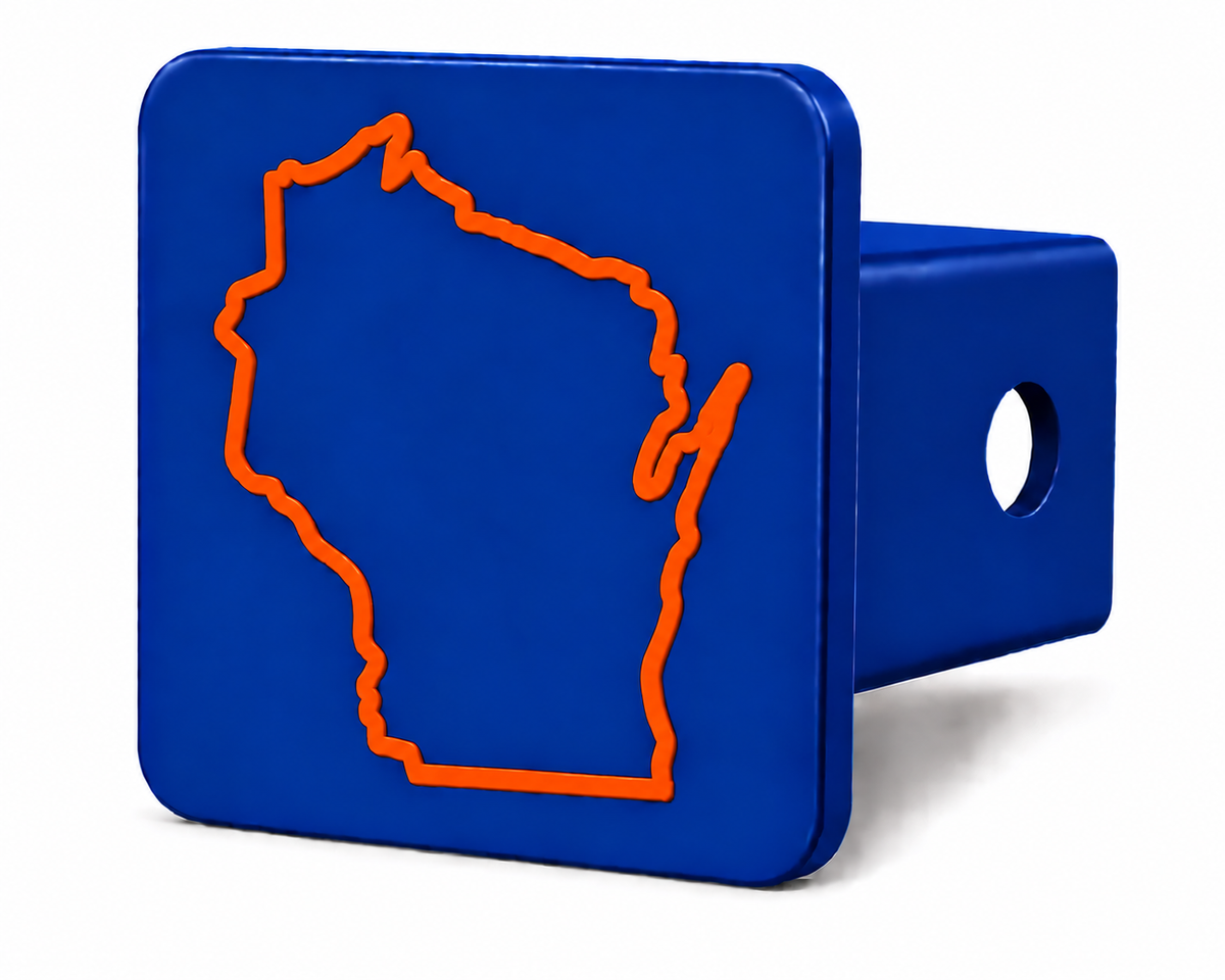 Wisconsin Spirit Hitch Cover – Durable Trailer Hitch Cover - 2"