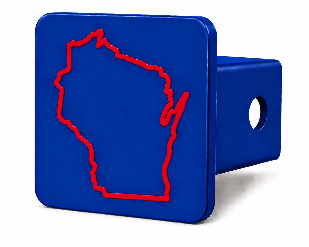 Wisconsin Spirit Hitch Cover – Durable Trailer Hitch Cover - 2"