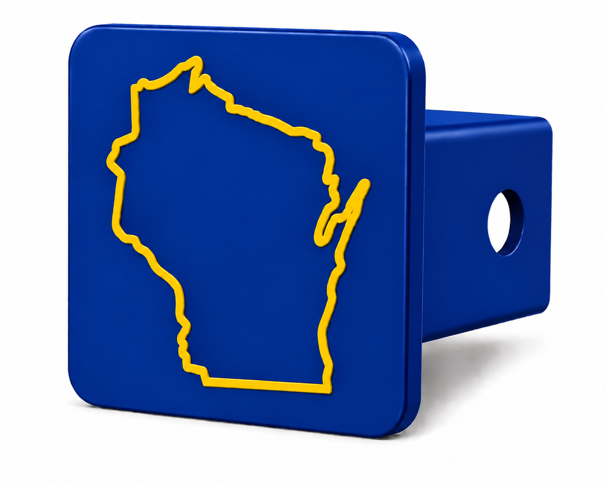 Wisconsin Spirit Hitch Cover – Durable Trailer Hitch Cover - 2"