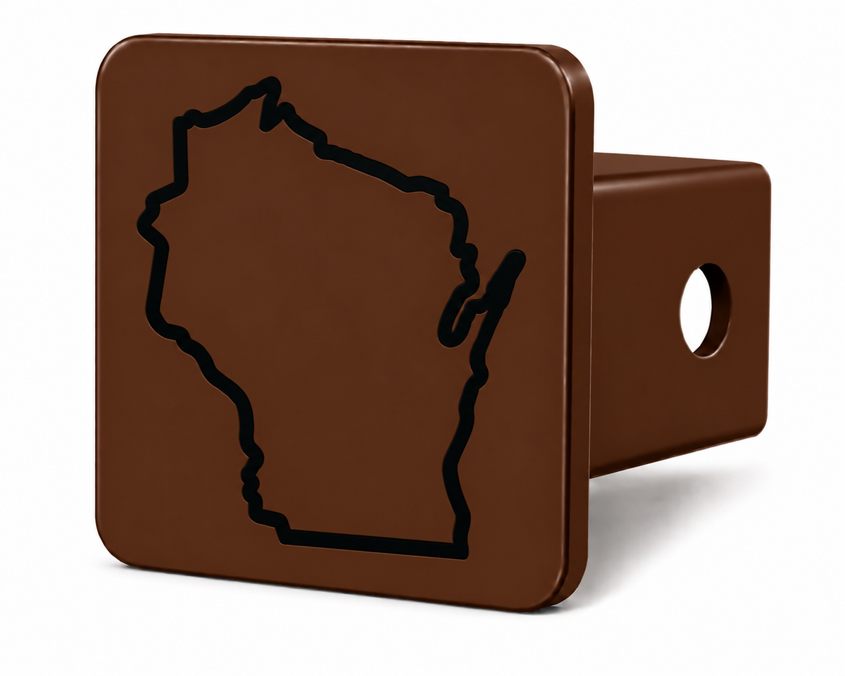 Wisconsin Spirit Hitch Cover – Durable Trailer Hitch Cover - 2"