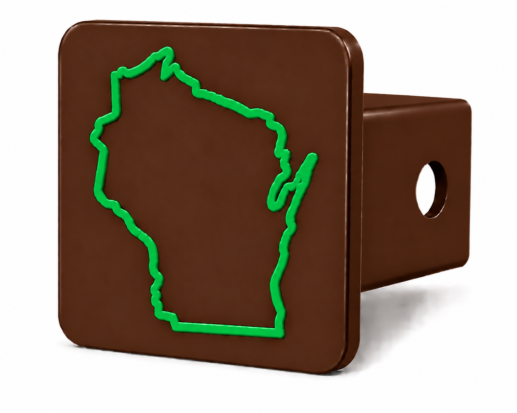 Wisconsin Spirit Hitch Cover – Durable Trailer Hitch Cover - 2"