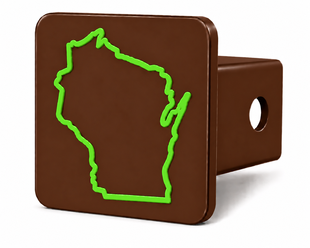 Wisconsin Spirit Hitch Cover – Durable Trailer Hitch Cover - 2"