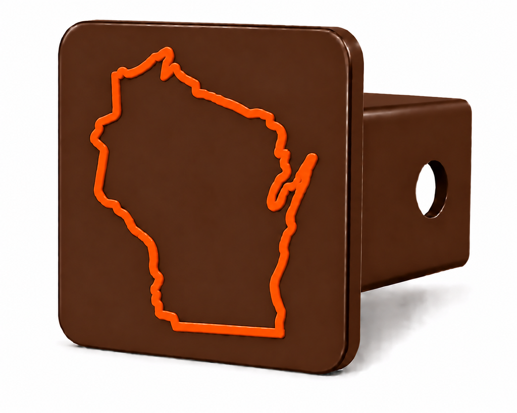 Wisconsin Spirit Hitch Cover – Durable Trailer Hitch Cover - 2"