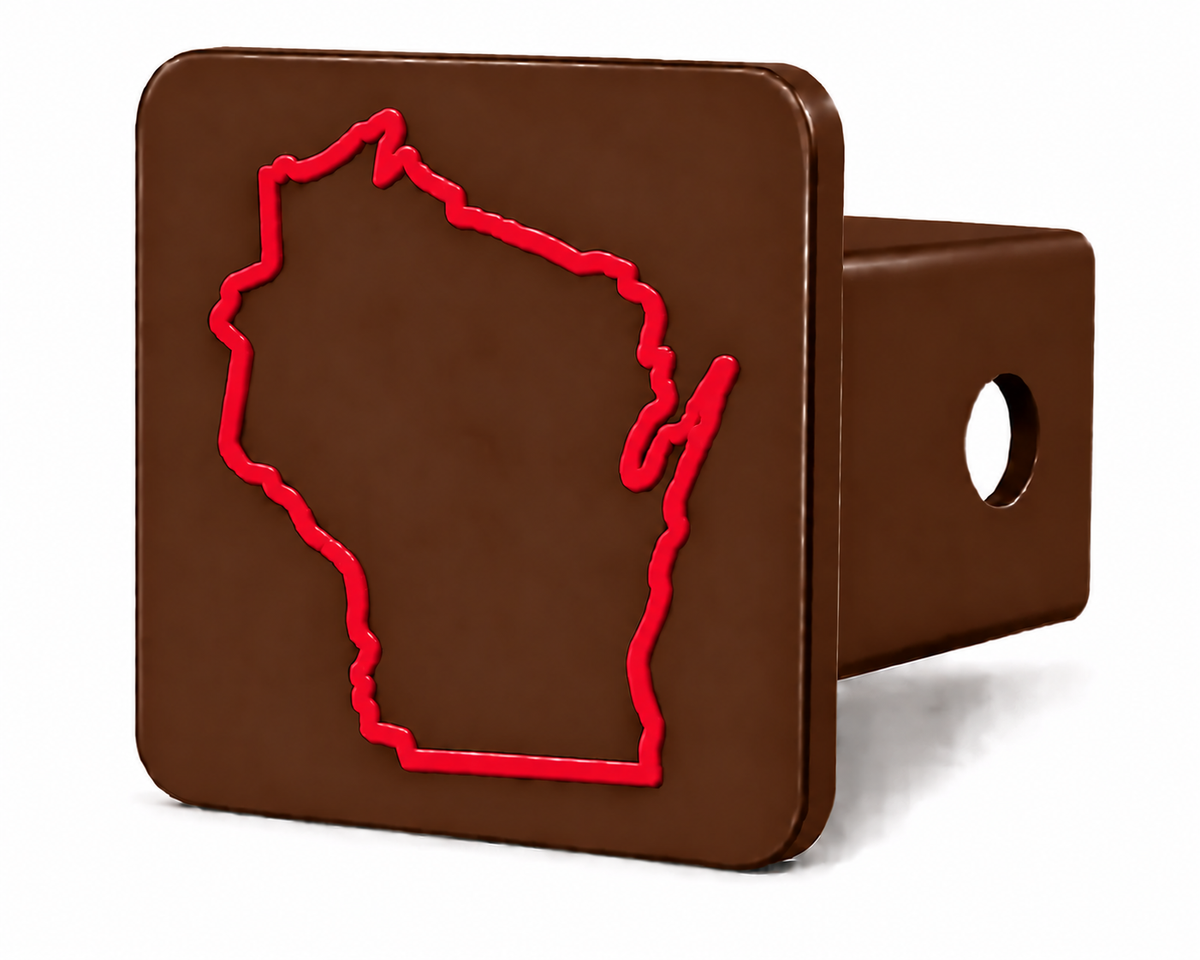 Wisconsin Spirit Hitch Cover – Durable Trailer Hitch Cover - 2"