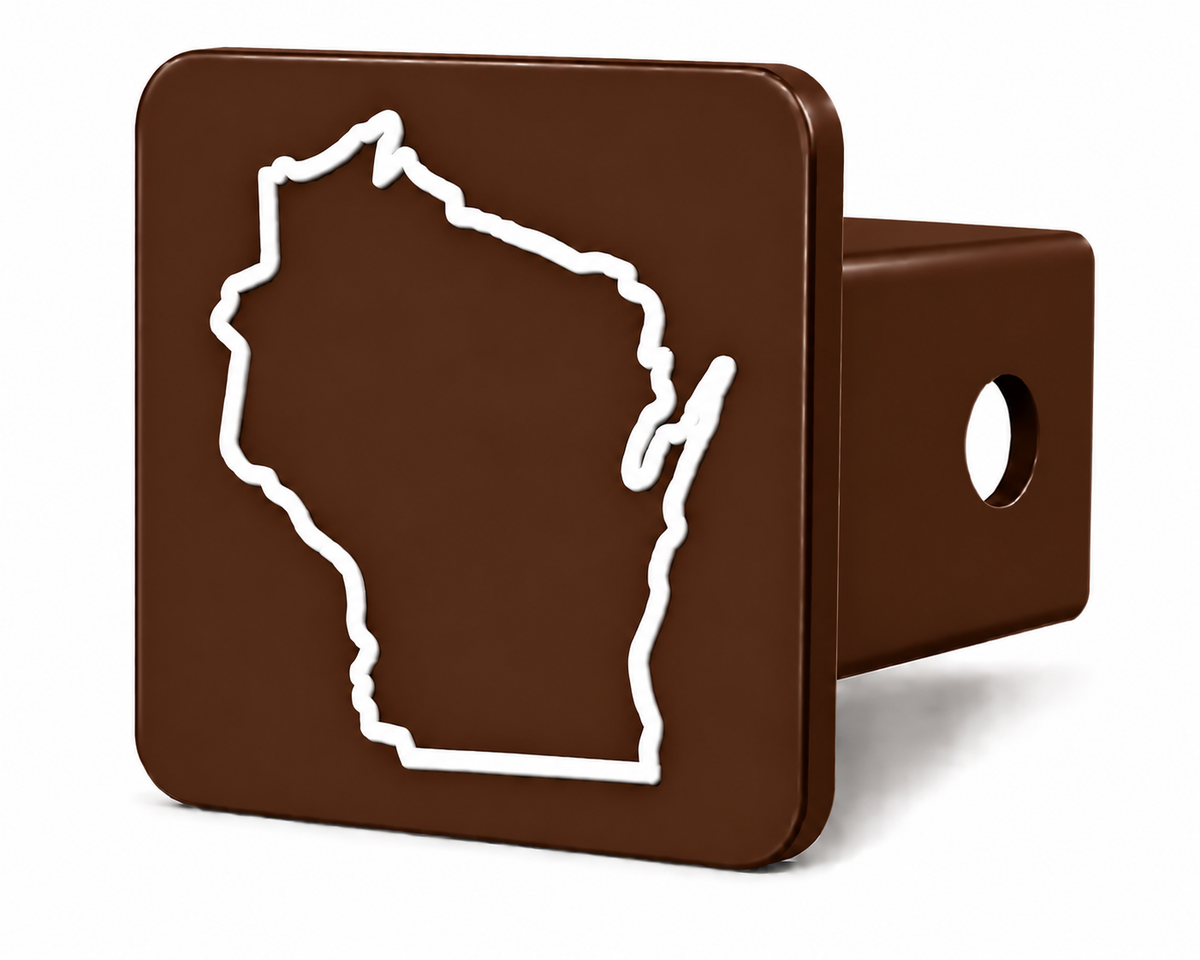 Wisconsin Spirit Hitch Cover – Durable Trailer Hitch Cover - 2"